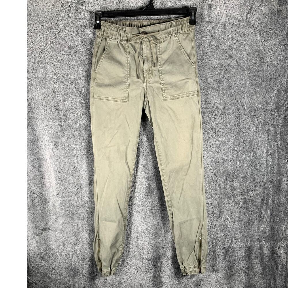 American Eagle Pants Womens 4 Regular Green Zip Ankle Outdoor Utility Preppy*